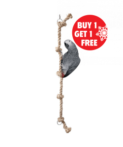 85cm Sisal Tarzan Climbing Rope Parrot Toy - Large - BOGOF